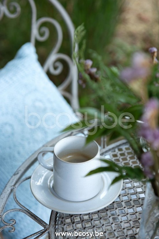 tasses de cafe avec sous tasse Jolipa Jline Tasse Sous Tasse Noa Porcelaine Blanc