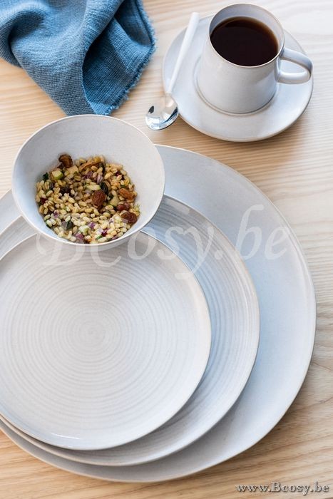 J Line Jline Teller Noa Ceramic Weiß Large tellern platten