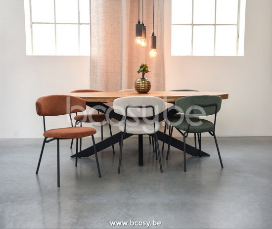 LABEL51 Dining room table Oval 210x100 cm Zip Rough Mango wood.