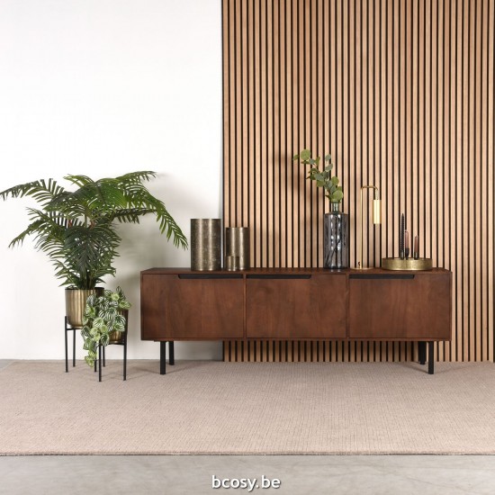 LABEL51 TV-Schrank 180 cm Rio Espresso Mango-Holz.