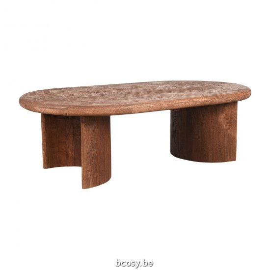 LABEL51 Salontafel Vito - Espresso - Mangohout - 110 cm.