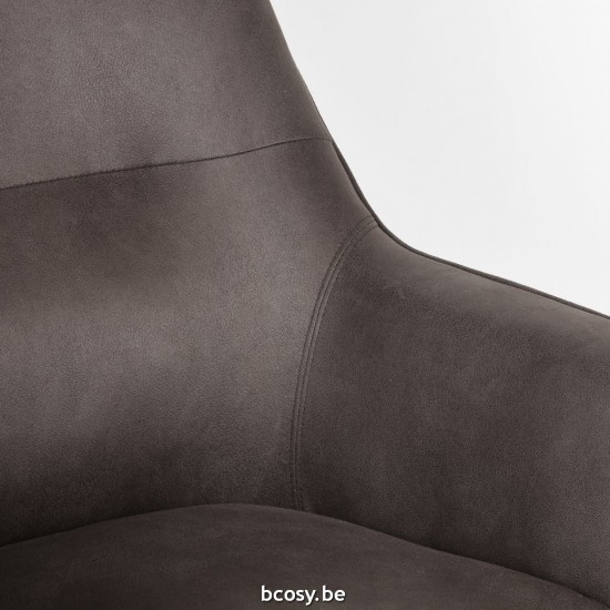 LABEL51 Fauteuil Tod Anthracite Microfibre.