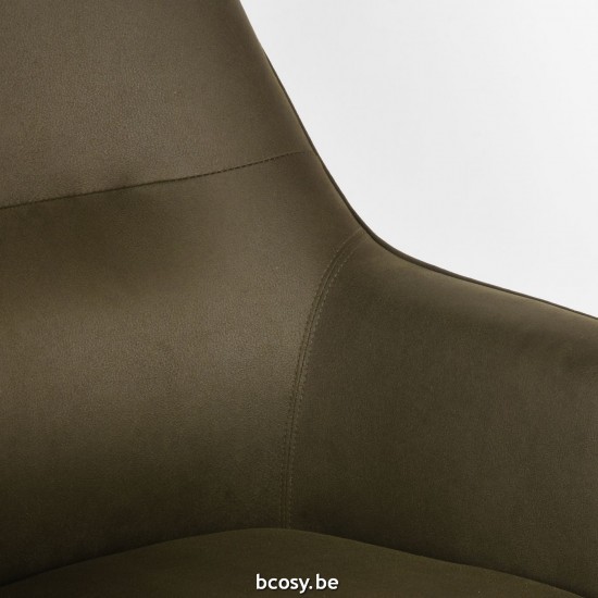 LABEL51 Fauteuil Tod Vert militaire Microfibre.