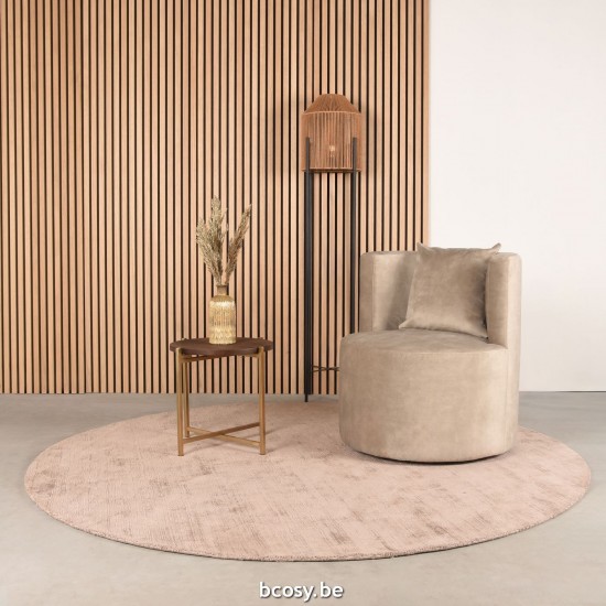 LABEL51 Armchair 65 cm Evy Sand Velour.