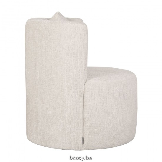 LABEL 51 Fauteuil Evy Naturel Fluweel 65 cm.