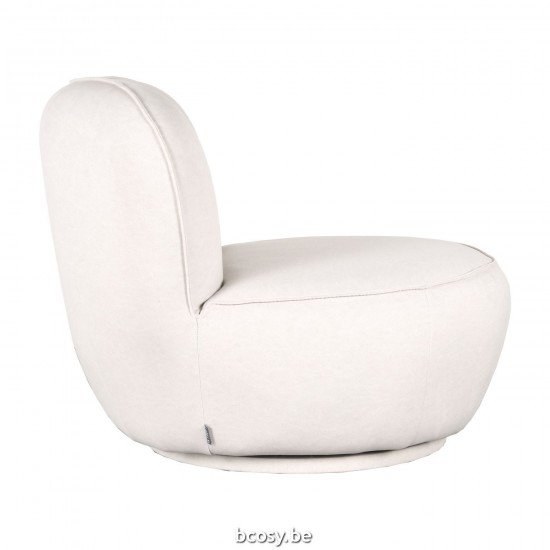 LABEL 51 Fauteuil Bunny CrÃ¨me Microfiber.