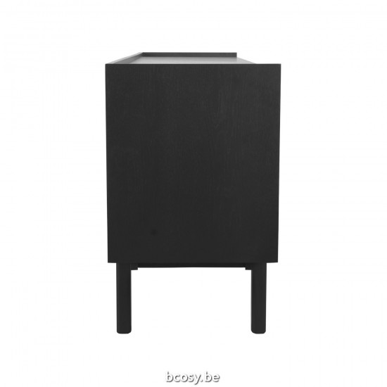 LABEL51 Crédence Cali Noir Chêne.