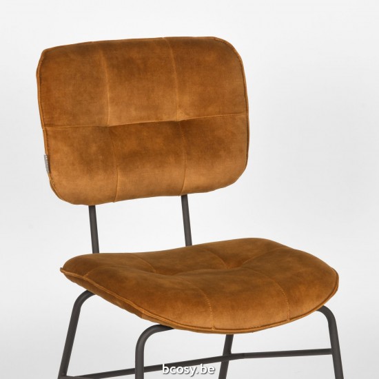 LABEL51 Chaise à manger Dez Ocre Velours.