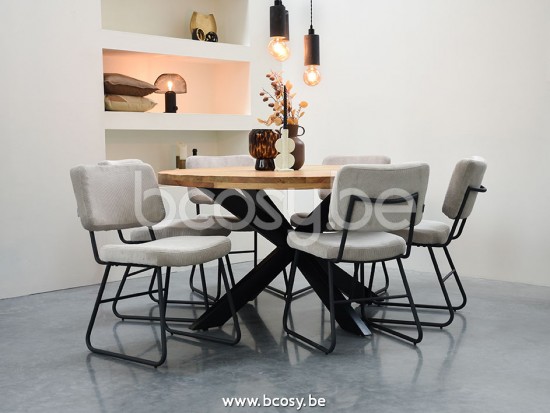 LABEL 51 Dining chair Noah Natural Ribcord.