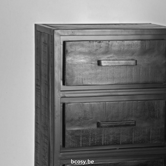 LABEL51 Commode Chili Noir Bois de manguier.