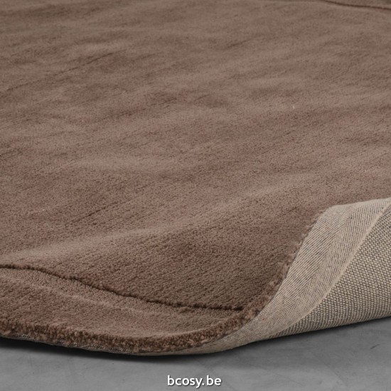 LABEL 51 Vloerkleden Mody Taupe Synthetisch 160x230 cm.