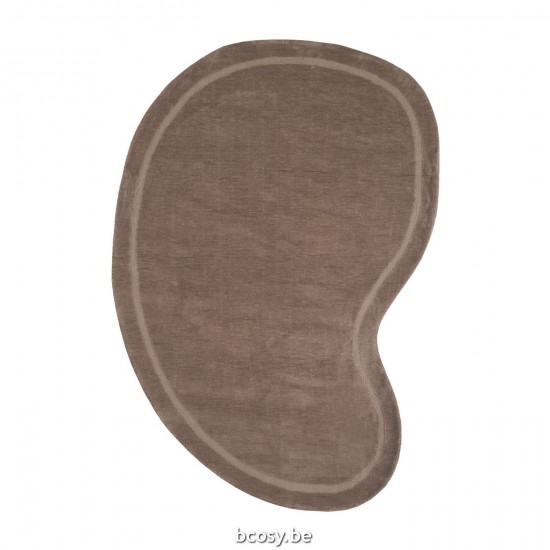 LABEL51 Vloerkleden Mody - Taupe - Synthetisch - 160x230 cm.