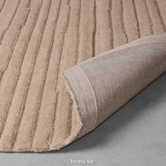 LABEL 51 Vloerkleden Luxy Taupe Wol 160x230 cm.