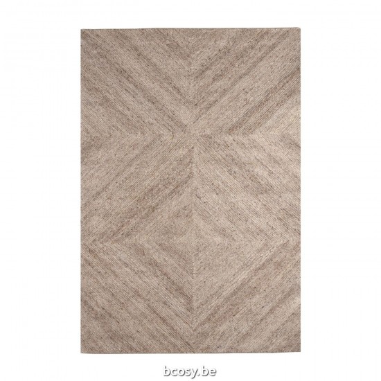 LABEL51 Vloerkleden Blendy - Taupe - Wol - 160x230 cm.