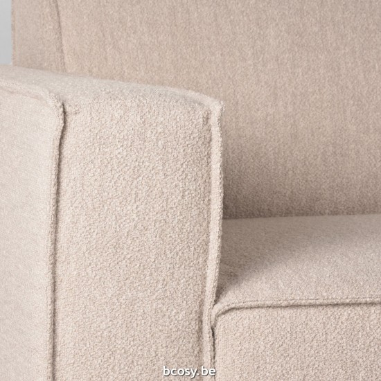 LABEL 51 Hoekbank Kay Naturel Boucle Rechts Voorstaand.