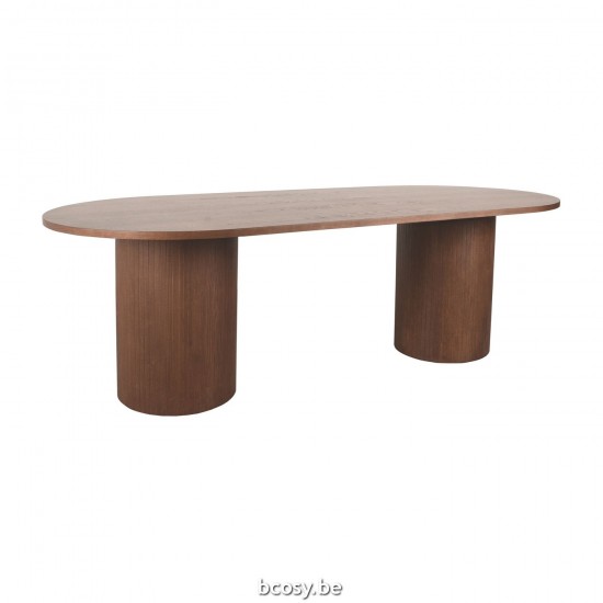 LABEL51 Eetkamertafel Oliva - Walnoot - Eiken - 240 cm.