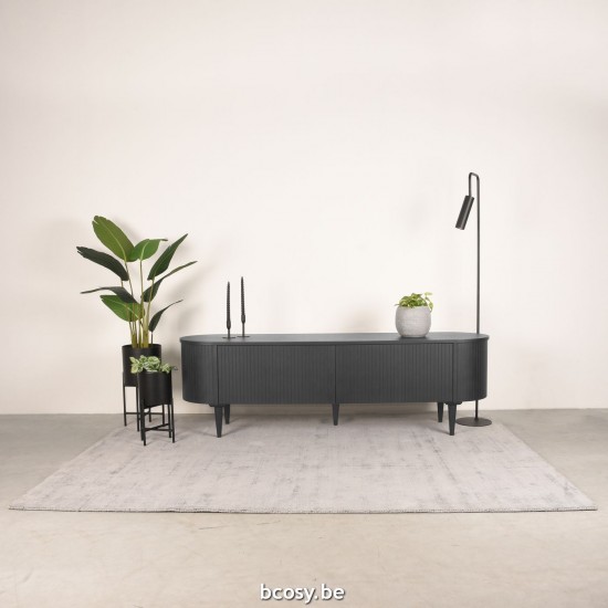 LABEL51 TV-Schrank 180 cm Oliva Schwarz Eiche.