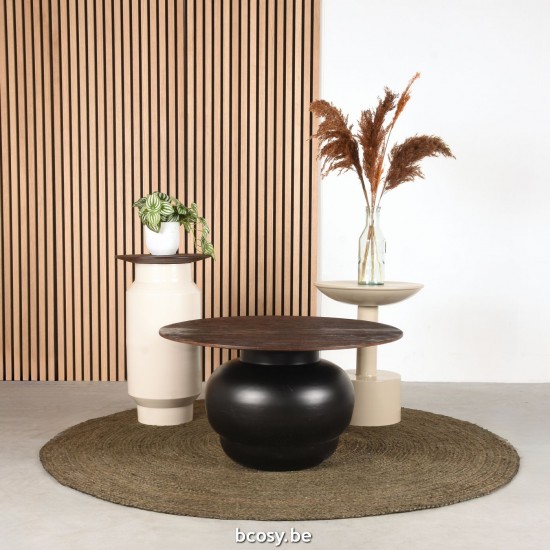 LABEL 51 Salontafel Dim Zwart Mangohout.