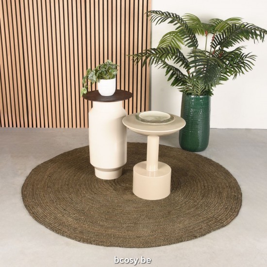 LABEL 51 Bijzettafel Rif CrÃ¨me Metaal.