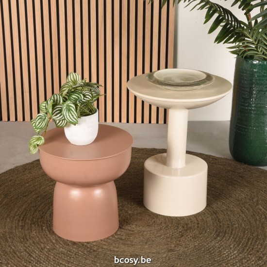 LABEL 51 Bijzettafel Rif Naturel Metaal.