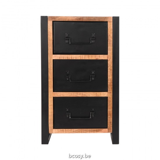 LABEL 51 Ladekast Brussels Rough Mangohout 75 cm.