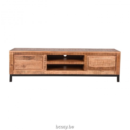 LABEL 51 Tv-meubel Ghent Rough Mangohout 160 cm.