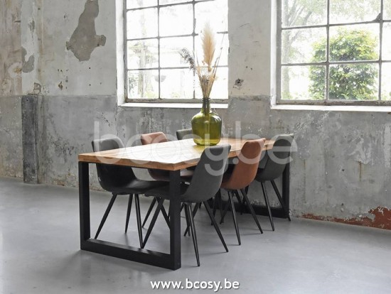 LABEL51 Dining chair Jay Army green Microfibre.