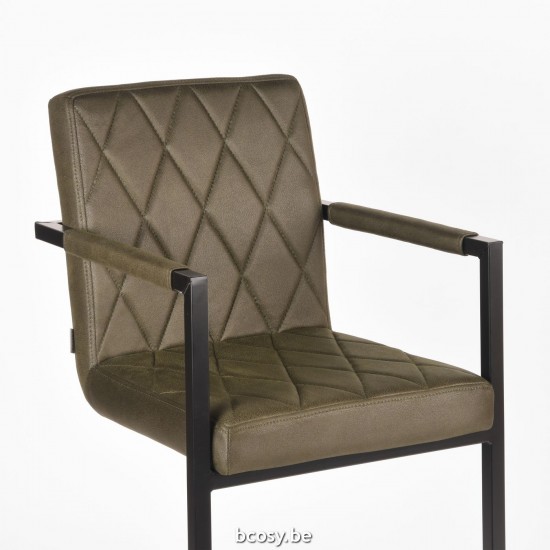 LABEL51 Tabouret de bar Denmark Army Microvezel Laag.