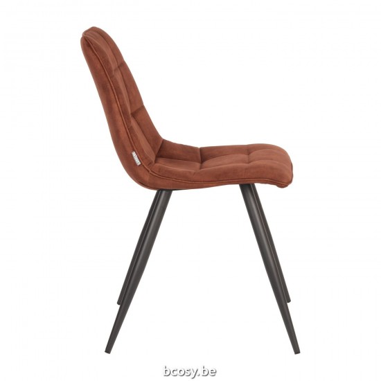 LABEL 51 Eetkamerstoel Jelt Rust Velours.