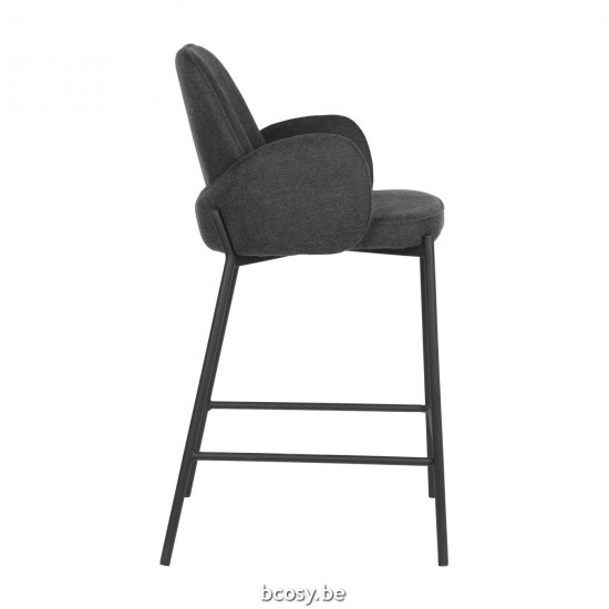 LABEL 51 Barkruk Jari Antraciet Weave Laag.