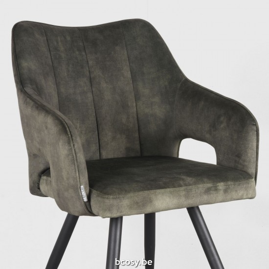 LABEL51 Chaise à manger Noud Hunter Velours.