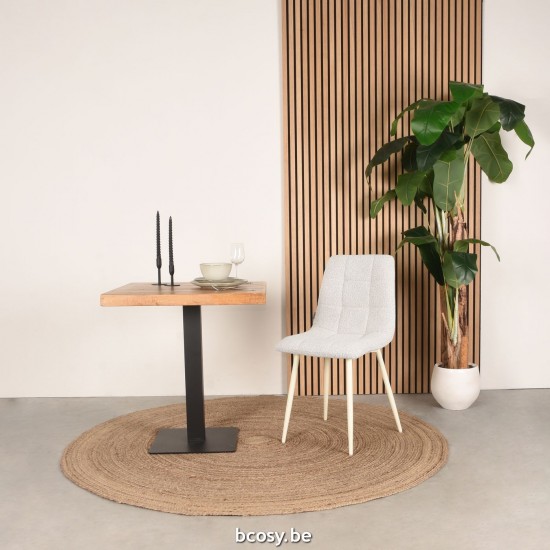 LABEL51 Dining chair Nino White Boucle.