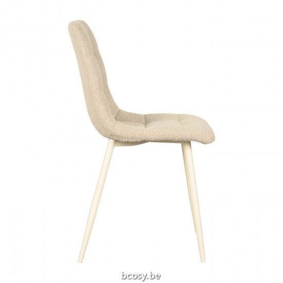 LABEL 51 Eetkamerstoel Nino Zand Boucle.