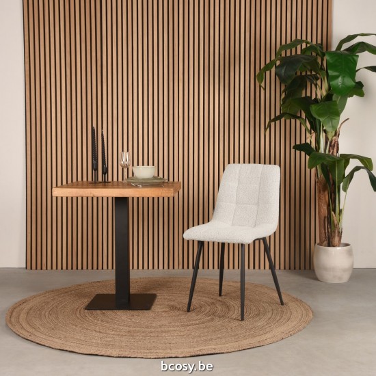 LABEL51 Dining chair Juul White Boucle.