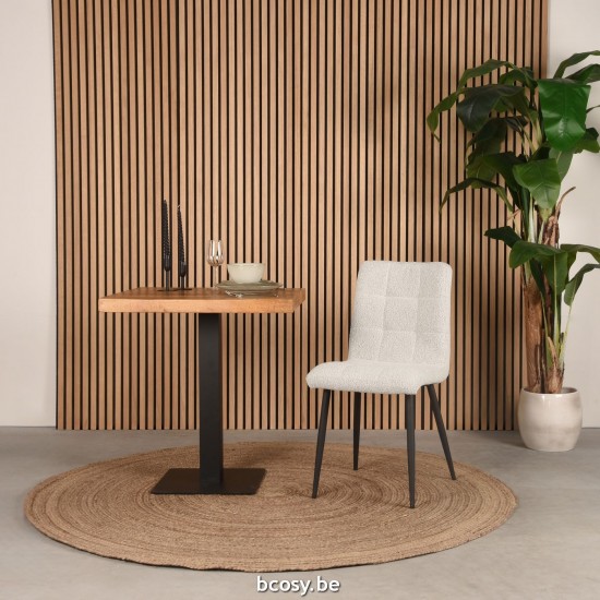 LABEL51 Dining chair Sam White Boucle.