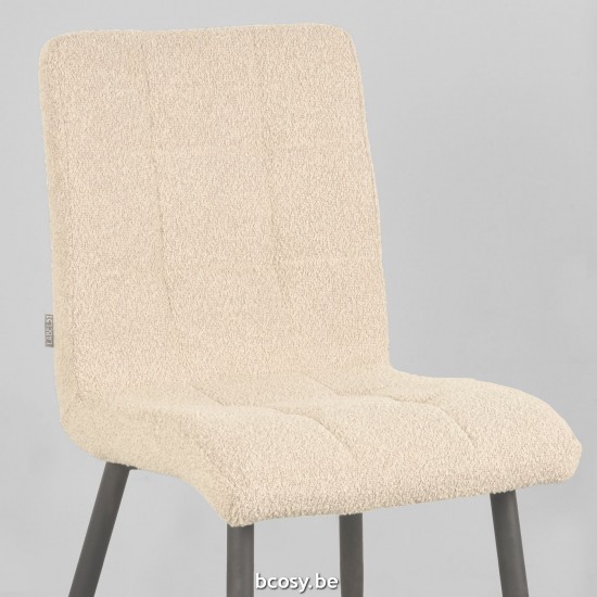 LABEL51 Chaise à manger Sam Sable Boucle.