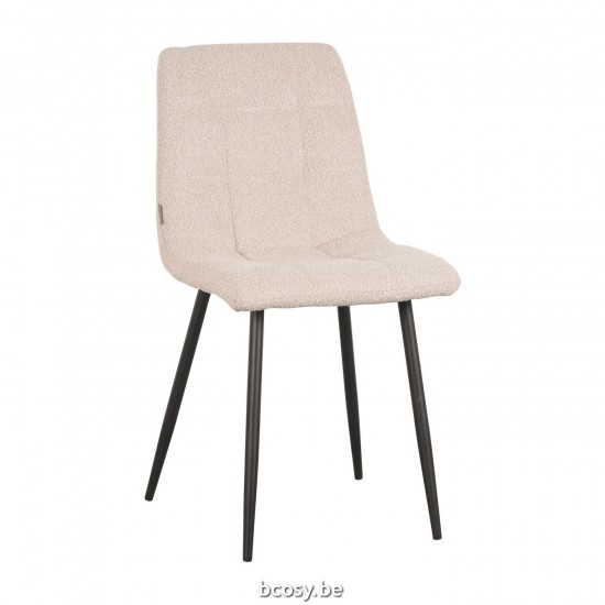 LABEL51 Eetkamerstoel Juul - Naturel - Boucle.