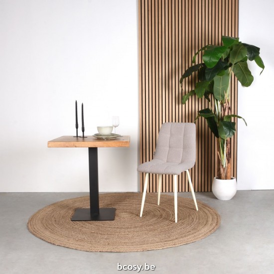 LABEL51 Dining chair Nino Natural Boucle.