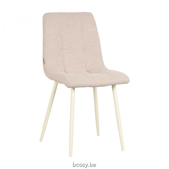 LABEL51 Eetkamerstoel Nino - Naturel - Boucle.