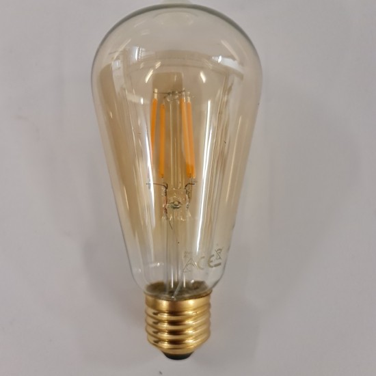 Led lamp edison e27 getint 4 watt 320 lumen 2100 kelvin dimbaar