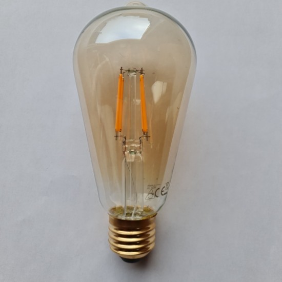 Led lamp edison e27 getint 4 watt 2100 kelvin dimbaar