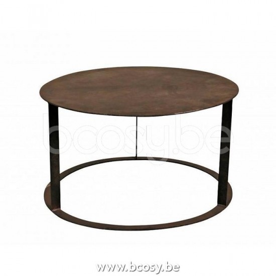 Lifestyle94 RUSTY COFFEE TABLE METAL Ø80X45 Lifestyle 110229 Lifestyle94 110229 LFS 110229
