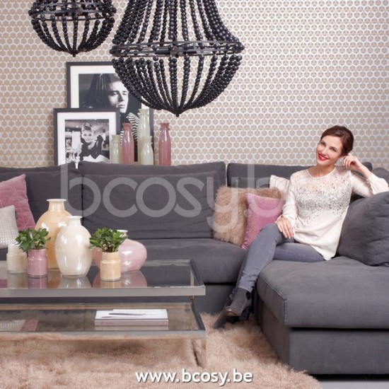 Lifestyle94 Home collection NAPELS LOUNGE SOFA R SHADOW GREY 68 B331/H92/D226