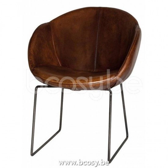 Lifestyle94 LOS ANGELES CHAIR LEATHER BROWN Lifestyle 121583 Lifestyle94 121583 LFS 121583
