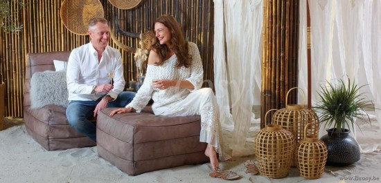 Lifestyle POUF DU LOUNGE MILWAUKEE GRIS