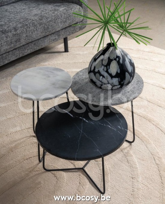 Lifestyle SALONTAFEL MINNESOTA WHITE Ø35X50 Lifestyle94 KOFFIETAFEL MINNESOTA WIT Ø35X50