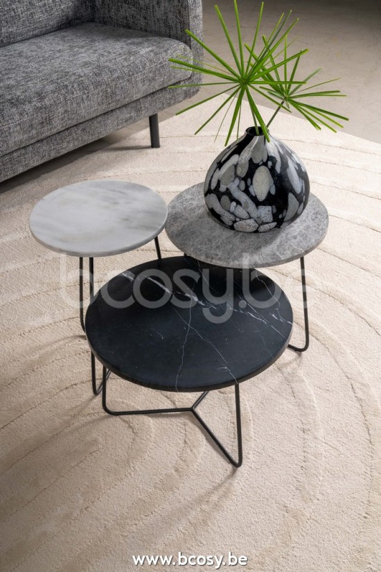 Lifestyle TABLE BASSE MINNESOTA BLANC Ø35X50