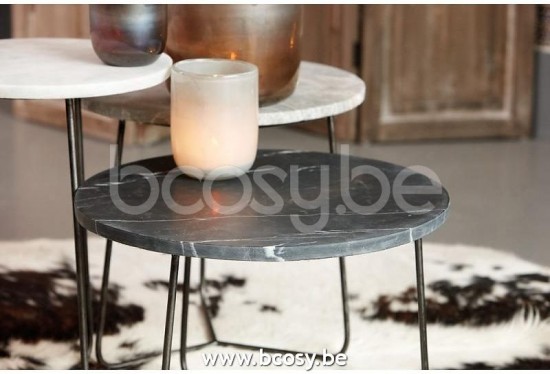 Lifestyle94 Home collection MINNESOTA COFFEE TABLE GREY Ø45X43