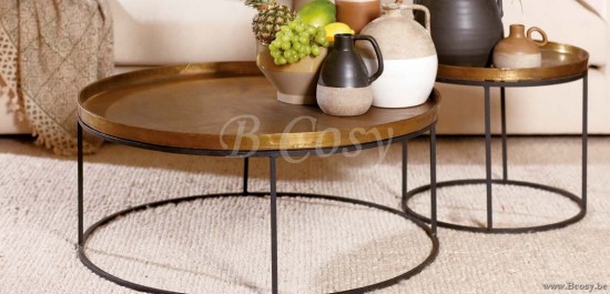 Lifestyle COUCHTISCH NORTHLAND ANTIKES GOLD S