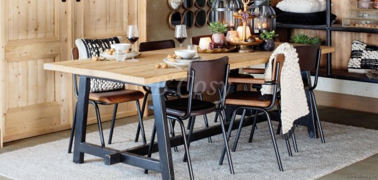 Lifestyle94 Home collection SCHOOLCHAIR WITH ARMS LIGHT BROWN